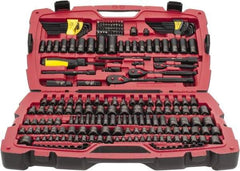 Stanley - 229 Piece Mechanic's Tool Set - Comes in Blow Mold Box - Exact Industrial Supply