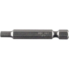 Wiha - 3mm Hex Power Bit - 1/4" Drive, 50mm OAL - Exact Industrial Supply
