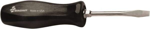 Ability One - Standard Slotted Screwdriver - Round Shank, Ergonomic Handle - Exact Industrial Supply