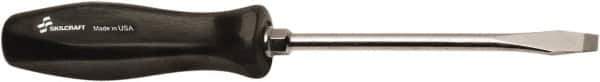 Ability One - Standard Slotted Screwdriver - Round Shank, Ergonomic Handle - Exact Industrial Supply