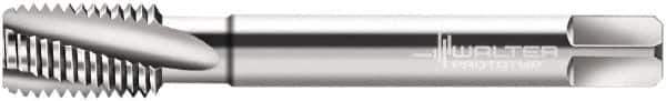 Walter-Prototyp - M10x1.00 Metric Fine 3 Flute 6HX Modified Bottoming Spiral Flute Tap - Powdered Metal, Bright Finish, 90mm OAL, Right Hand Flute, Right Hand Thread, Series 21466 - Exact Industrial Supply