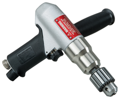 #53095 - 3/8" Chuck Size - Air-Powered Industrial Quality Drills - Exact Industrial Supply