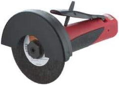 Sioux Tools - 4 Inch Wheel Diameter, 20,000 RPM, Pneumatic Cutoff Tool - Straight Handle - Exact Industrial Supply