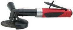 Sioux Tools - 4-1/2" Wheel Diam, 12,000 RPM, Pneumatic Angle & Disc Grinder - 5/8-11 Spindle, 35 CFM, Rear Exhaust - Exact Industrial Supply