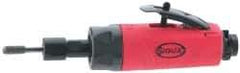 Sioux Tools - 1/4" Collet, Straight Handle, Straight Air Die Grinder - 18,000 RPM, Rear Exhaust, 23 CFM, 0.5 hp, 6.21 bar, 1/4 NPT - Exact Industrial Supply