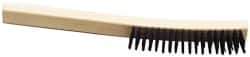 Ability One - Hand Wire/Filament Brushes - Wood Curved Handle - Exact Industrial Supply