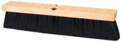 Ability One - 18" Smooth Surface Polypropylene Push Broom - 3" Bristle Length, Wood Block, Bolt-On Handle Connection - Exact Industrial Supply