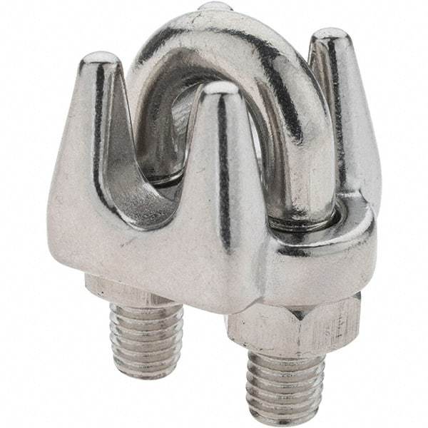 Value Collection - 5/16" Wire Rope Clips - Stainless Steel - Exact Industrial Supply