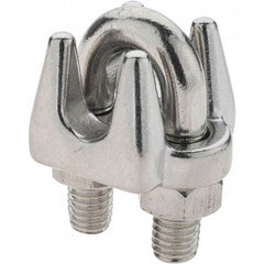 Value Collection - 5/16" Wire Rope Clips - Stainless Steel - Exact Industrial Supply