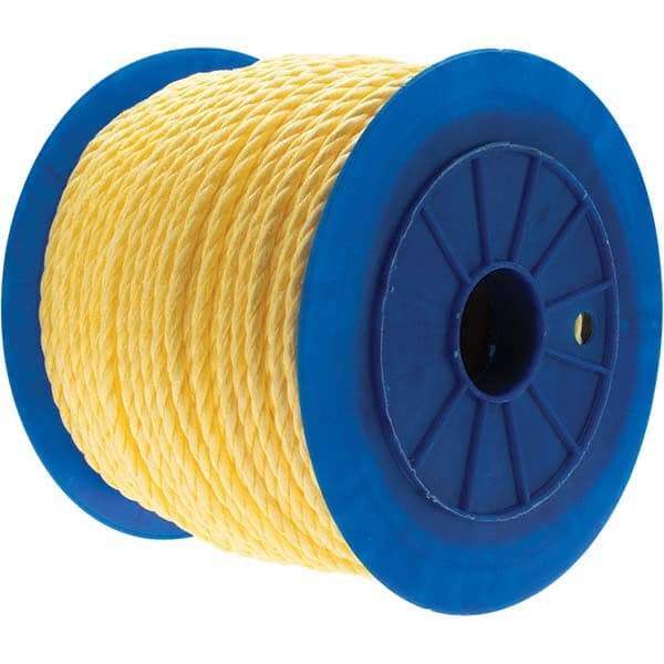 Value Collection - 600' Max Length Polypropylene Twisted Rope - 3/8" Diam - Exact Industrial Supply