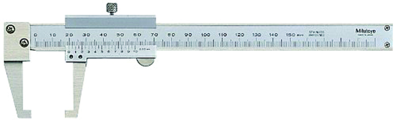 0-150MM 0.01MM VERNIER NECK CALIPER - Exact Industrial Supply