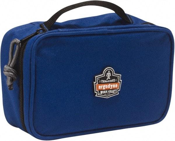 Ergodyne - 1 Pocket Blue Polyester Tool Bag - 7-1/2" Wide x 4-1/2" Deep x 3" High - Exact Industrial Supply