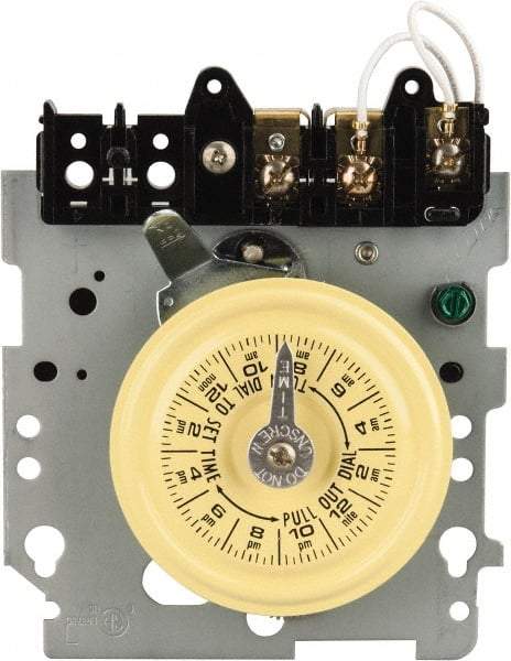 Intermatic - 24 hr Mechanism Only Analog Electromechanical Timer Switch - 12 On/Off per Day, 120 VAC, 60 Hz, - Exact Industrial Supply