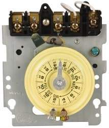 Intermatic - 24 hr Mechanism Only Analog Electromechanical Timer Switch - 12 On/Off per Day, 120 VAC, 60 Hz, - Exact Industrial Supply