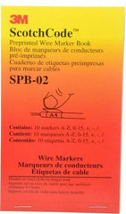 3M - 450 Label, 1.37 Inch Long x 0.22 Inch Wide x 1/4mm Thick, Alphanumeric Vinyl Film Book - Black Legend, White Background, 39.2 to 100.4°F, Self Adhesive - Exact Industrial Supply