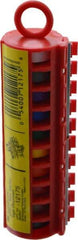 3M - 8' Long x 0.215" Wide, Polyester Film, Write On Handheld Dispenser - Multicolor Background, Self Adhesive, Blank - Exact Industrial Supply