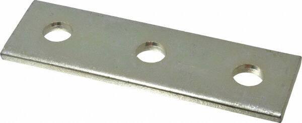 Thomas & Betts - Zinc Dichromate Steel Flat Plate Strut Fitting - Used with Joining Metal Framing Channel & Strut - Exact Industrial Supply