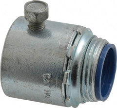 Thomas & Betts - 3/4" Trade, Steel Set Screw Straight Rigid/Intermediate (IMC) Conduit Connector - Insulated - Exact Industrial Supply