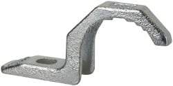 Thomas & Betts - 1-1/2" Pipe, Steel, Hot Dipped Galvanized" Pipe or Conduit Strap - 3/8" Bolt, 1 Mounting Hole - Exact Industrial Supply