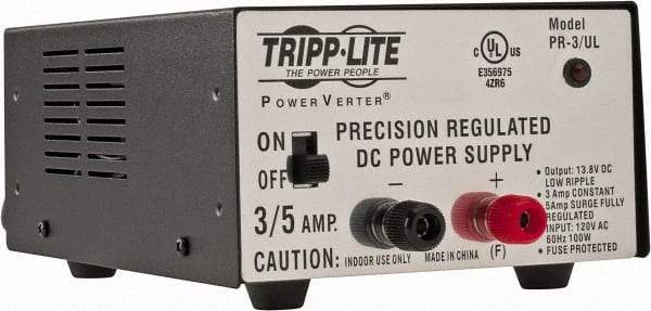 Tripp-Lite - 30 Watt, 3 Amp, 120 VAC Input, 13.8 VDC Output, Power Supply - Exact Industrial Supply