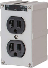 Tripp-Lite - 2 Outlets, 120 Volts, 15 Amps, Power Outlet Strip - Direct Plug-in Mount, 5-15P NEMA Configuration, 4" Strip, CSA Approved, cULus, IEEE 587 Category A Specifications, IEEE 587 Category B Specifications, UL1449 3rd Edition - Exact Industrial Supply