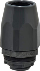 Thomas & Betts - 3/8" Trade, Thermoplastic Threaded Straight Liquidtight Conduit Connector - Insulated - Exact Industrial Supply