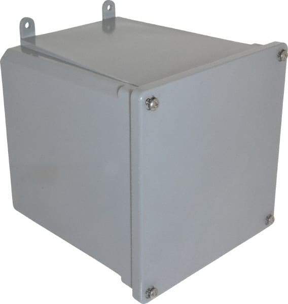 Thomas & Betts - Thermoplastic Junction Box Enclosure Screw Flat Cover - NEMA 4, 4X, 6" Wide x 6" High x 6" Deep, Corrosion Resistant - Exact Industrial Supply