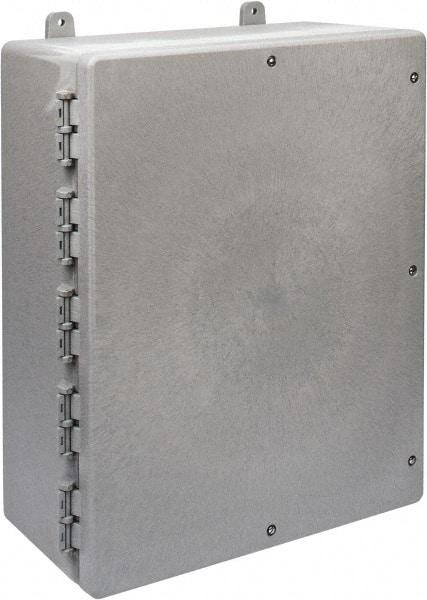 Thomas & Betts - Thermoplastic Standard Enclosure Hinge Flat Cover - NEMA 1, 2, 3, 4, 12, 3S, 3SX, 3X, 4X, 16-1/2" Wide x 20" High x 7-1/2" Deep - Exact Industrial Supply