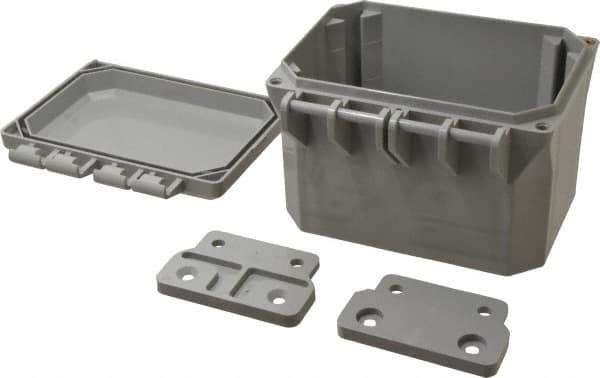 Thomas & Betts - Polycarbonate Standard Enclosure Hinge Flat Cover - NEMA 1, 2, 3, 4, 12, 3S, 3SX, 3X, 4X, x x - Exact Industrial Supply