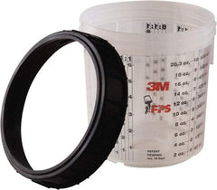 3M - Paint Sprayer Cup & Collar - Standard Collar and Cup - Exact Industrial Supply