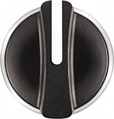 Square D - 22mm Mount Hole, 2 Position, Knob Operated, Selector Switch Only - Black, Maintained (MA), Nonilluminated, Shock and Vibration Resistant - Exact Industrial Supply