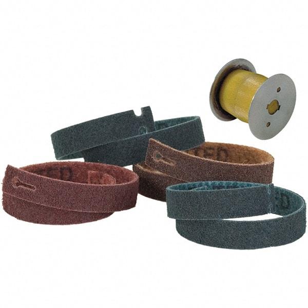 WALTER Surface Technologies - Pneumatic Wheel Abrasive Belt Kit - 25" Long x 1-3/16" Wide, 5/8" Wheel Arbor Hole, For Use with Line-Mate III Drum Sander - Exact Industrial Supply