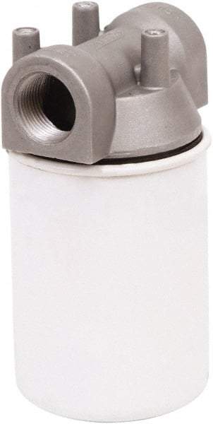 PRO-LUBE - 3.94" OD, 10µ, Steel/Aluminum Inline Cartridge Filter that Removes Dirt, Dust & Rust - 5.91" Long, Reduces Dirt & Rust - Exact Industrial Supply