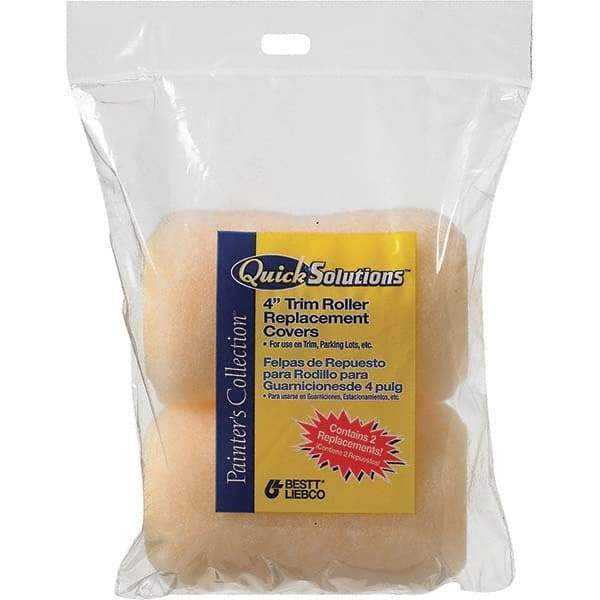 Bestt-Liebco - 4" Nap, 4" Wide Paint Traffic Marking Roller Refill - Semi-Rough to Rough Texture, Woven - Exact Industrial Supply