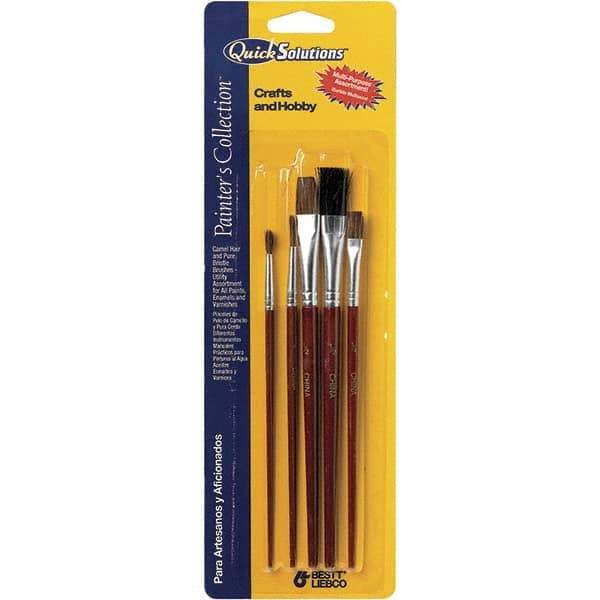 Bestt-Liebco - 1/2" Bristle & Sable Artist's Paint Brush - Exact Industrial Supply