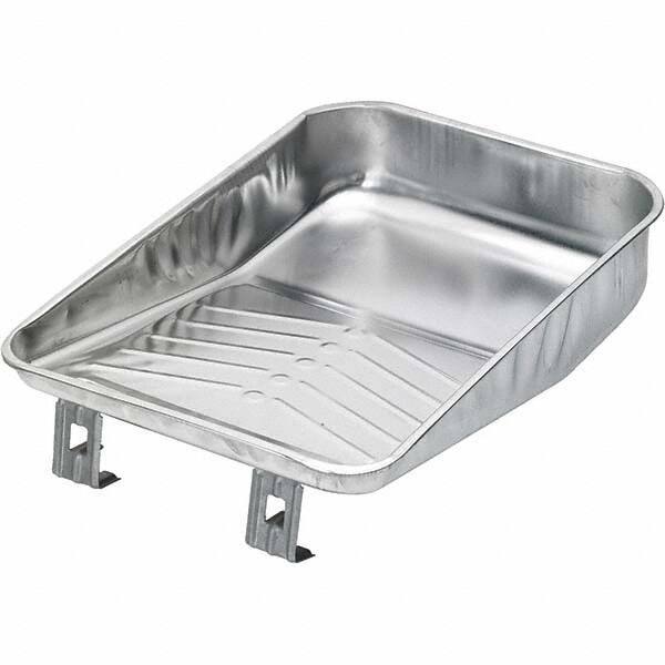 Bestt-Liebco - 9" Roller Compatible Mini Paint Roller Tray - 1 Gal Capacity, 9" Wide, Metal - Exact Industrial Supply