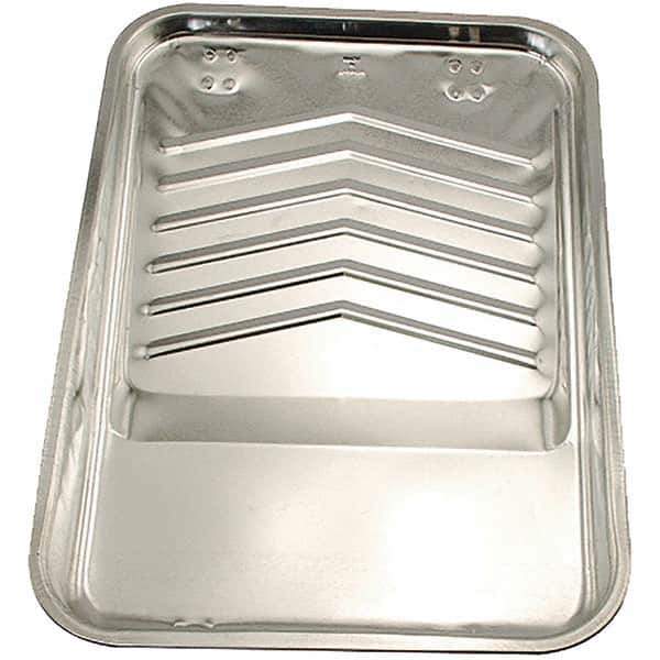 Bestt-Liebco - 9" Roller Compatible Mini Paint Roller Tray - 2 Qt Capacity, 9" Wide, Metal - Exact Industrial Supply