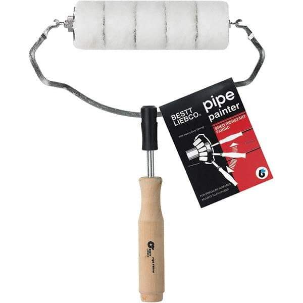 Bestt-Liebco - 7" Long, Corner Pipe Painter - Includes Roller Cover & Frame - Exact Industrial Supply
