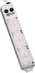 Tripp-Lite - 6 Outlets, 120 VAC15 Amps, 15' Cord, Power Outlet Strip - Keyhole, Tab Mount, 5-15 NEMA Configuration, 13-3/4" Strip - Exact Industrial Supply
