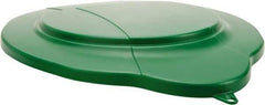Vikan - 5 Gal Polypropylene Pail Lid - Green, For Use with Vikan 5 Gal Pail - Exact Industrial Supply