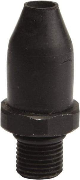 Value Collection - Blow Gun Rubber Tip - 1/4 NPT, 1.4" Hose Length - Exact Industrial Supply