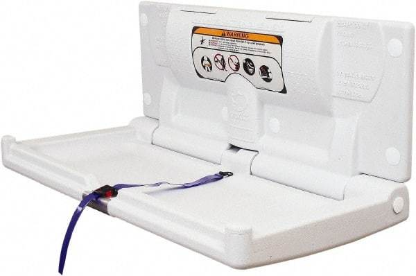 World Dryer - Polyethylene Baby Changing Station - 18" Long x 4.2969" High x 35-1/2" Wide - Exact Industrial Supply
