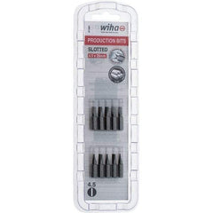 Wiha - Slotted Screwdriver Bits Reversible: NonReversible Blade Width (Inch): 3/16 - Exact Industrial Supply