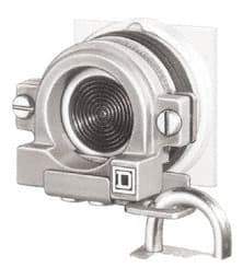 Square D - Extended Mushroom Head Pushbutton Switch Padlock Attachment - Extended Mushroom Head Pushbutton - Exact Industrial Supply