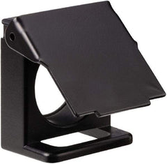 Square D - Flush Pushbutton Switch Padlock Flap - Black - Exact Industrial Supply