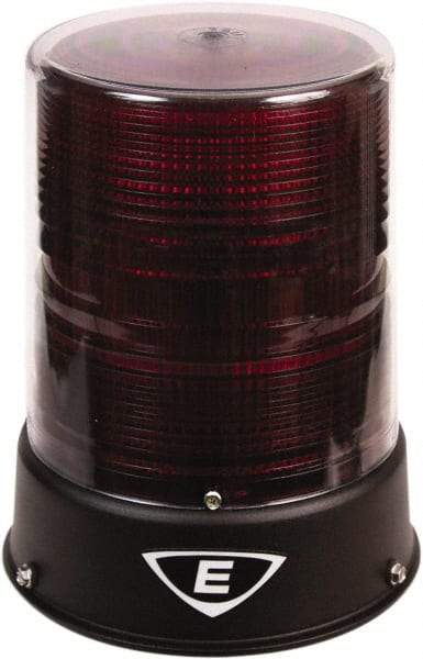 Edwards Signaling - 24 VAC/VDC, 4X NEMA Rated, LED, Magenta, Flashing, Steady Light - 65 Flashes per min, 3/4 Inch Pipe, 6-1/2 Inch Diameter, 8 Inch High, IP66 Ingress Rating, Pipe Mount - Exact Industrial Supply