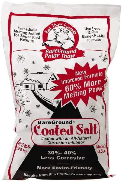 Bare Ground Solutions - 25 Lb Bag Granules - Effective to -20°F - Exact Industrial Supply