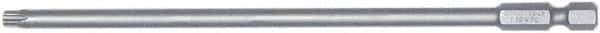 Wiha - T8 Torx Bit - 1/4" Hex Drive, 6" OAL - Exact Industrial Supply
