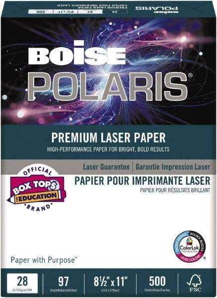 Boise - 8-1/2" x 11" White Copy Paper - Use with Copiers, Laser Printers - Exact Industrial Supply