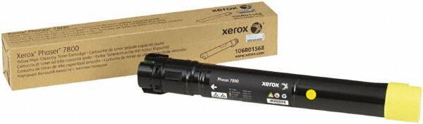 Xerox - Yellow Toner Cartridge - Use with Xerox Phaser 7800 - Exact Industrial Supply